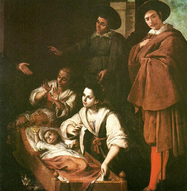 Francisco de Zurbaran birth of st. pedro nolasco